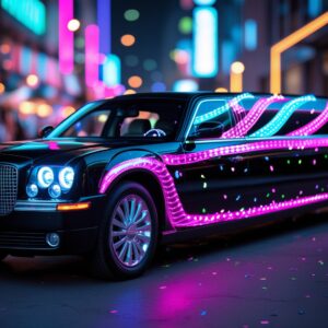 birthday party stretch limo transport

